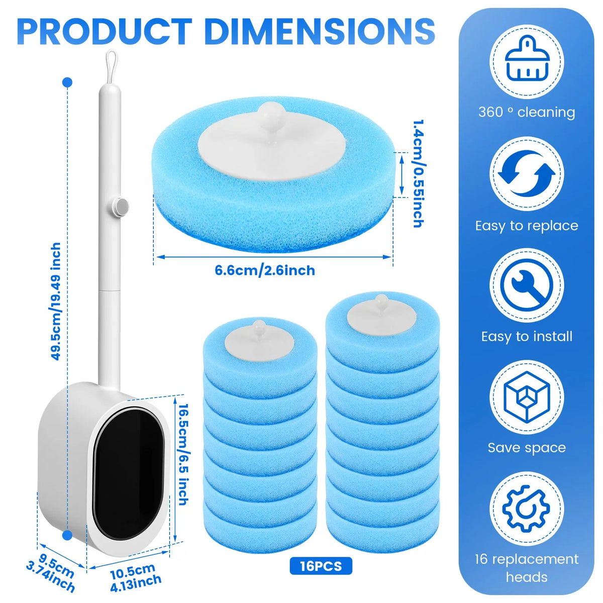 Hygienic No-Touch Toilet Cleaning System