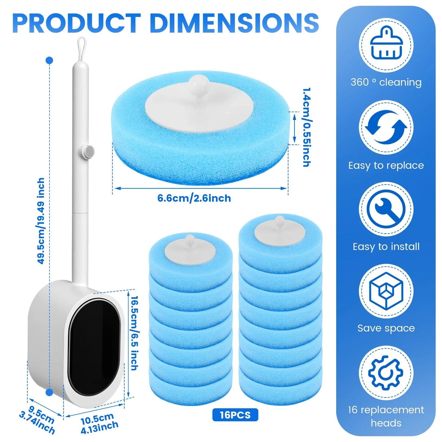 Hygienic No-Touch Toilet Cleaning System