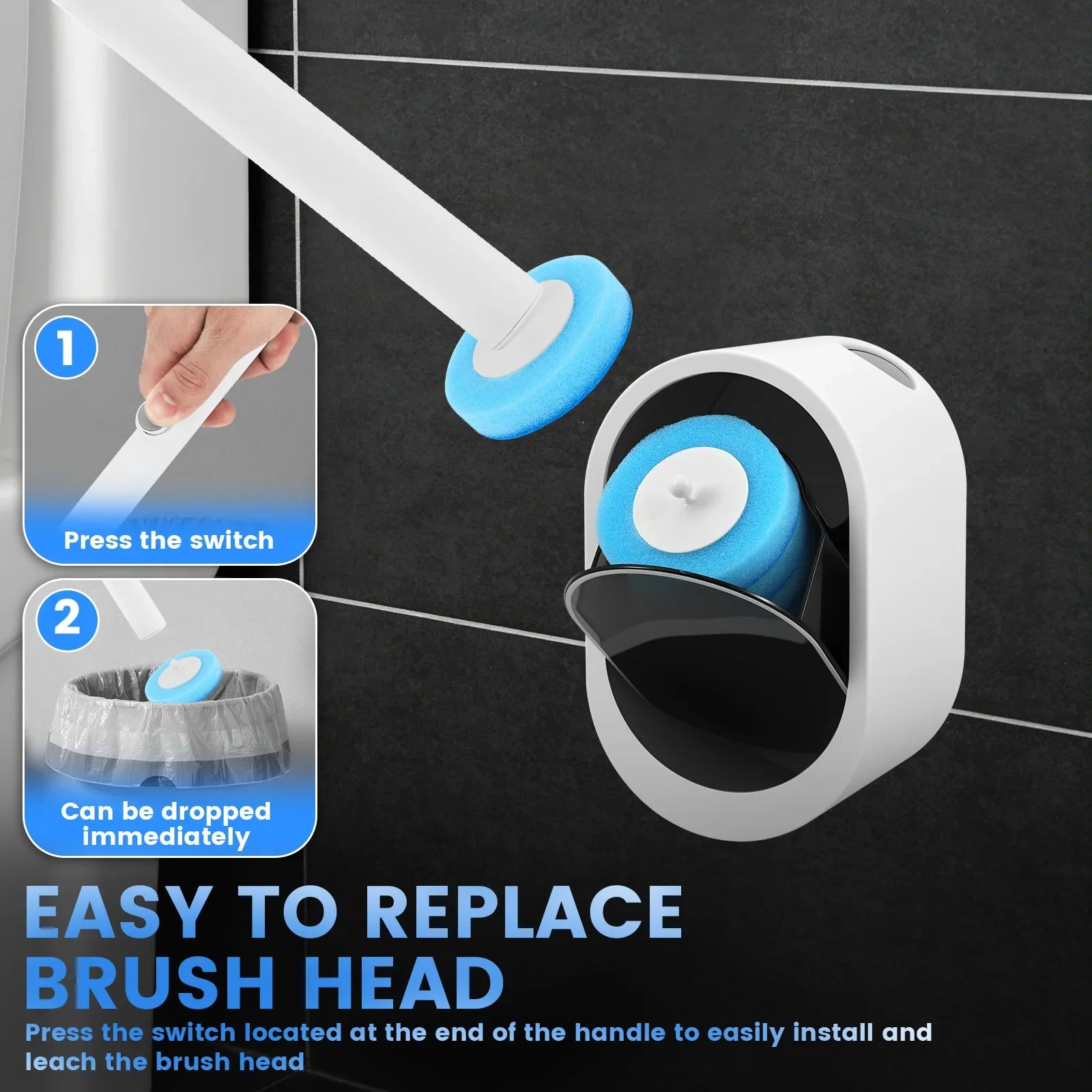 Hygienic No-Touch Toilet Cleaning System
